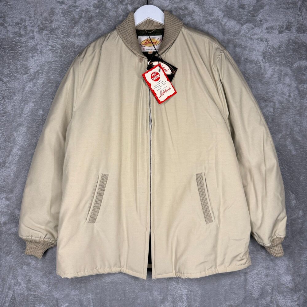 Vtg 60s Lakeland Sportswear Jacket Men 46 Caravelle Clicker Bomber Quilt Lined